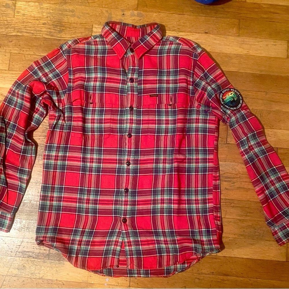 NWOT Ralph Lauren Polo Respect Wildlife Flannel Size Medium FIRM ON PRICE!